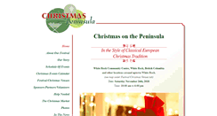 Desktop Screenshot of christmasonthepeninsula.com